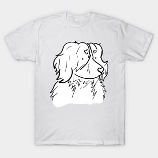 Pawncakes Art - Lineart - Cyan T-Shirt